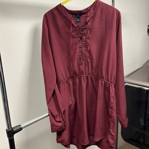 Rue 21 lace up front dress